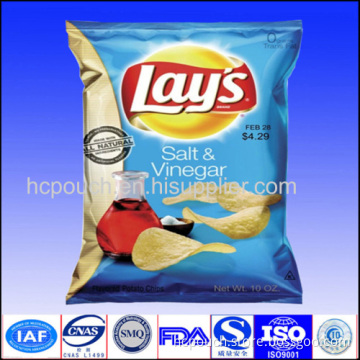 Handhole Foil Snack Food Packaging Bag For Chips 